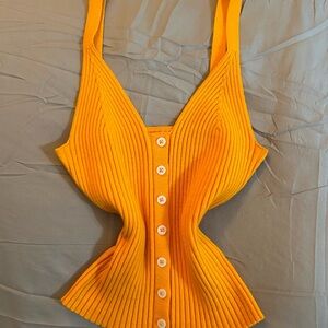 Aerie soft button up tank top